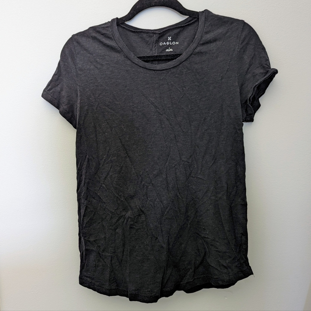 Black Caslon Tee, 100% Cotton, Size Medium
